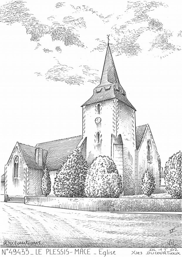 N 49433 - LE PLESSIS MACE - église